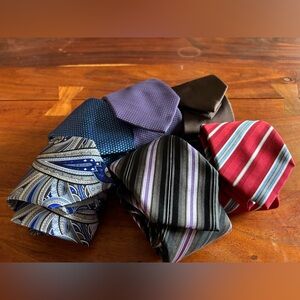 Brioni Men's Tie Set - Red, Blue, Purple, Brown